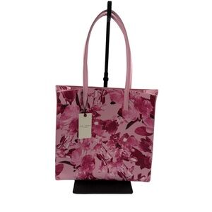 NWT Ted Baker Bag Womens Pink Tote Floral Print Dual Handles Casual Trendy